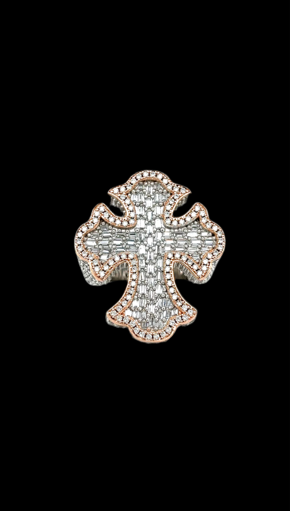 VVS Lab Diamond Cross Ring