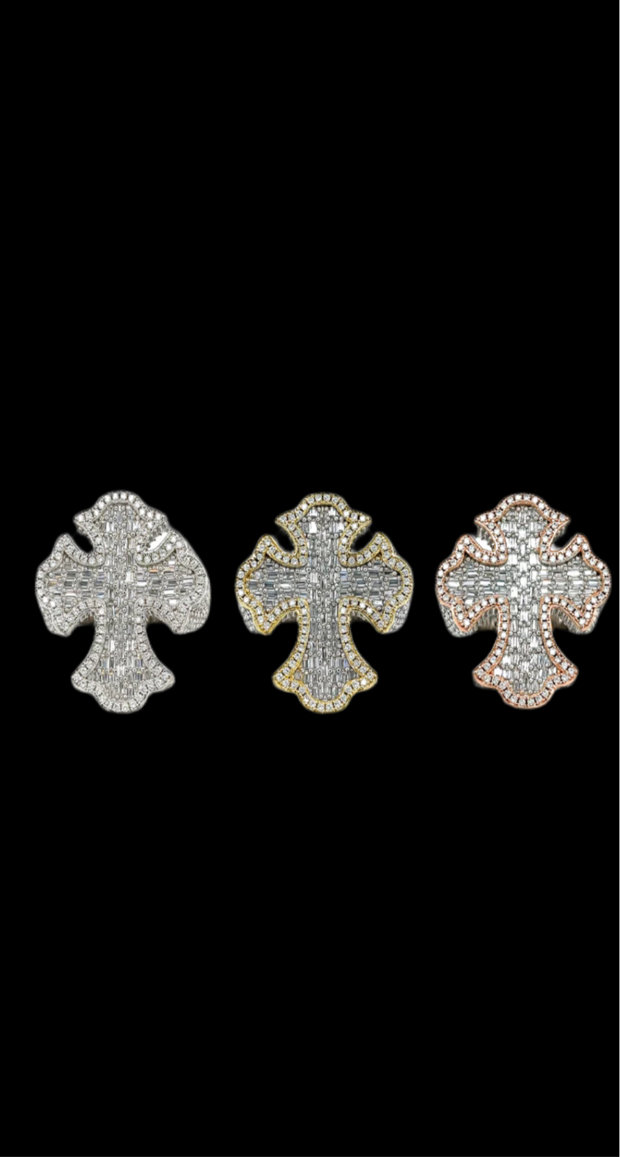 VVS Lab Diamond Cross Ring