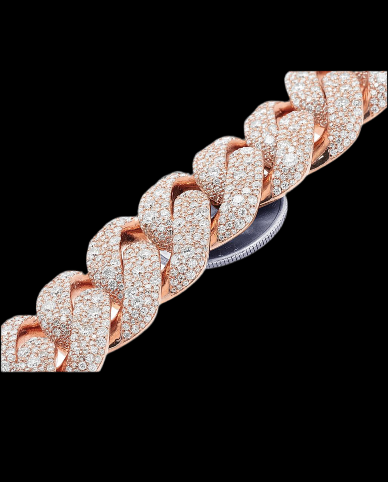 20MM HoneyComb Setting Diamond Cuban Link , 68CTW Diamonds 350Grams