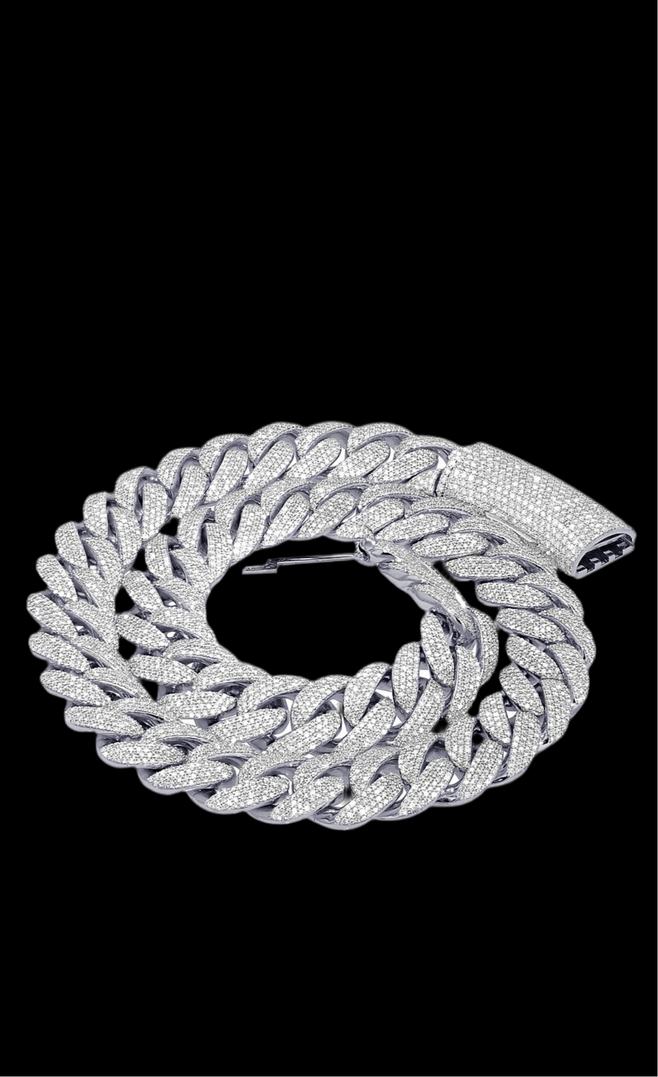 20MM HoneyComb Setting Diamond Cuban Link , 68CTW Diamonds 350Grams