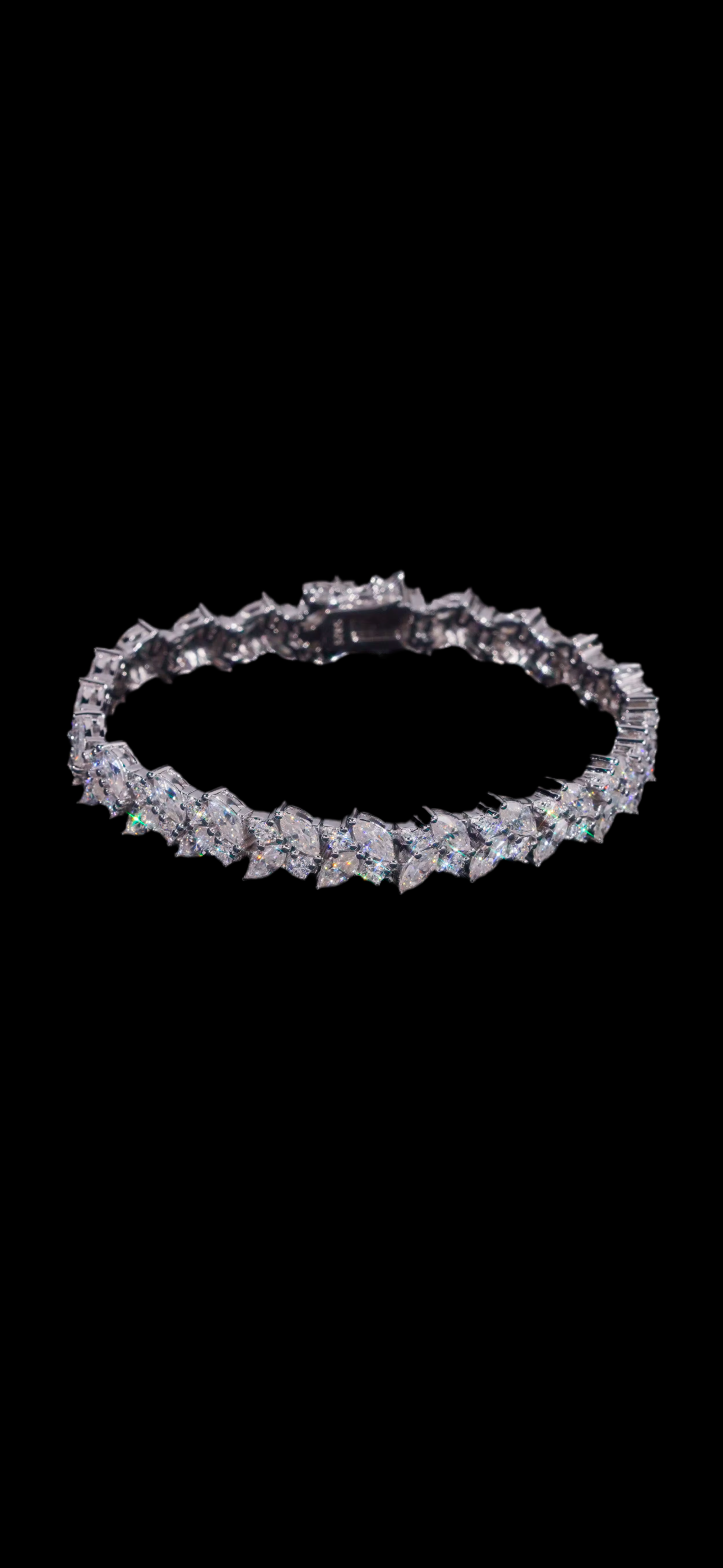 Marquise Cut Solitaire Diamond Bracelet