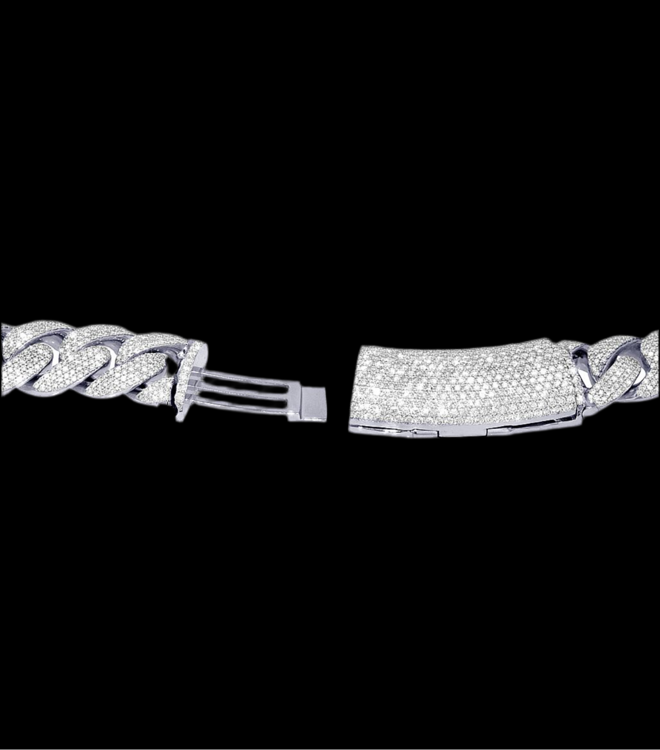 20MM HoneyComb Setting Diamond Cuban Link , 68CTW Diamonds 350Grams