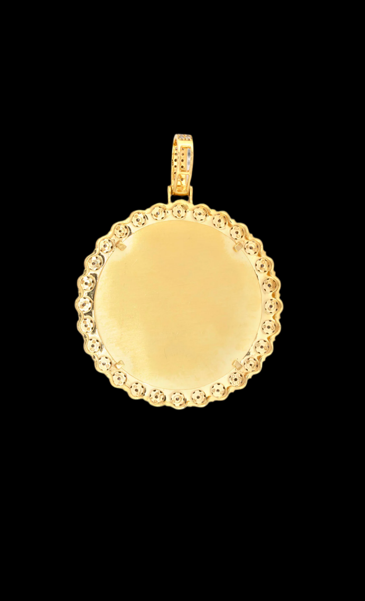 10K Gold Flower Cluster Setting Memory Pendant 1.56CT Vs Diamonds