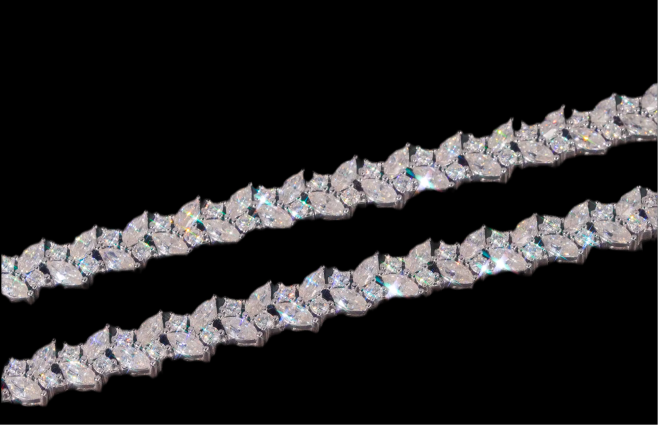 Marquise Cut Solitaire Diamond Bracelet