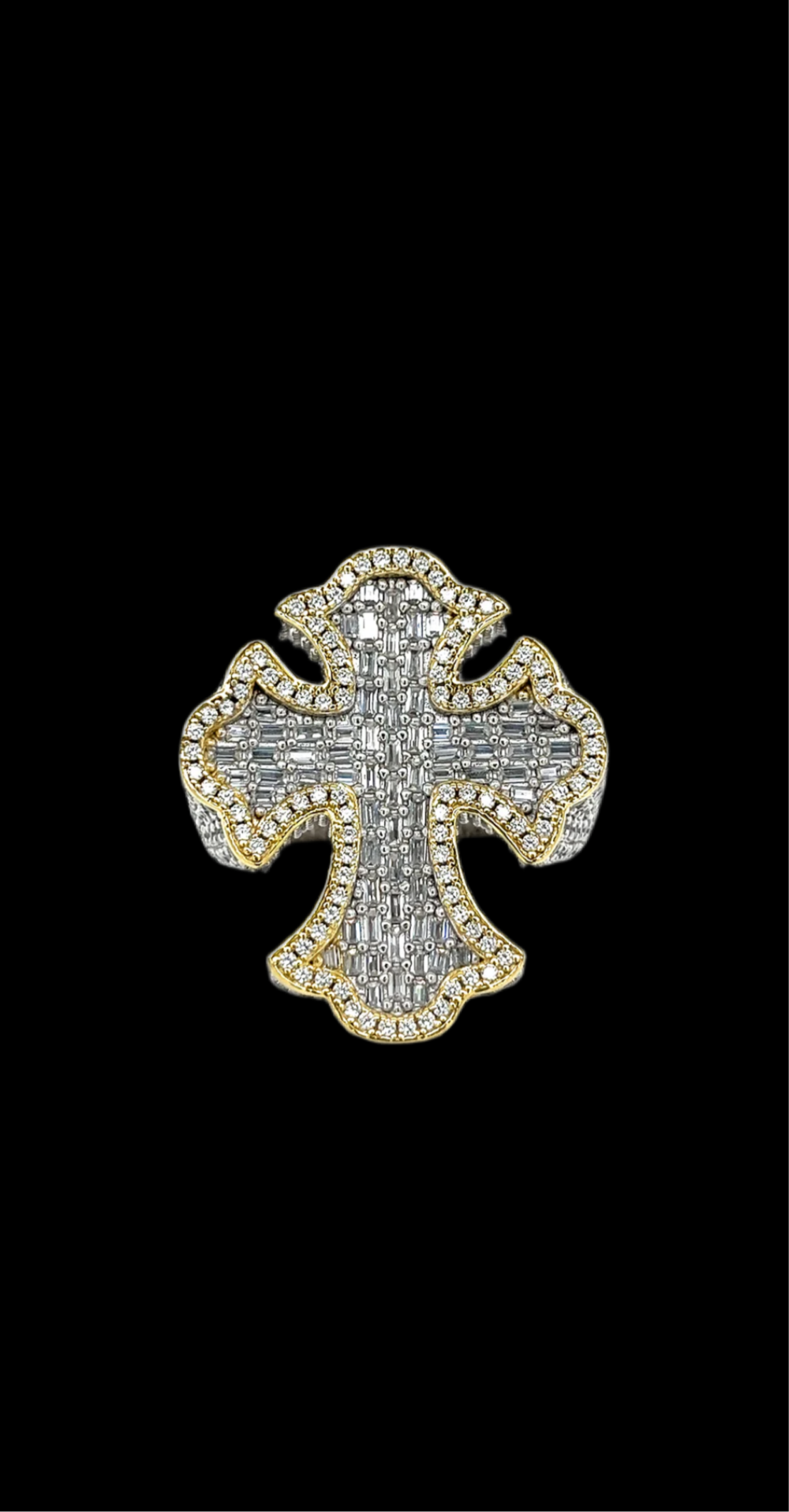 VVS Lab Diamond Cross Ring